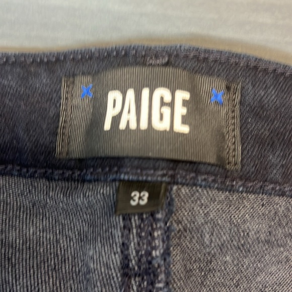 Paige High Rise Cindy Jeans Size 33 Dark Blue. Pre-owned in EUC - Picture 6 of 12